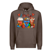 Coffee Basketball Coffee Cups Premium Hoodie - FaDigitalArtStudio