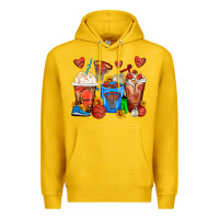 Lemon Basketball Coffee Cups Premium Hoodie - FaDigitalArtStudio