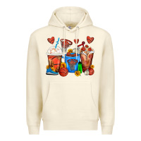 Sandshell Basketball Coffee Cups Premium Hoodie - FaDigitalArtStudio