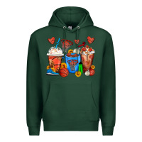 Basketball Coffee Cups Premium Hoodie | Teevron