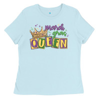 Baby Blue mardi gras queen Ladies Tee - MaliasSmallBusiness