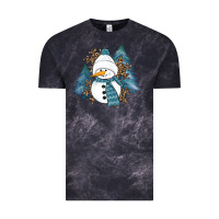 Cloud Black Snowman Winter Vintage Tee - RanaPortraitStore