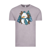 Vintage Zinc Snowman Winter Vintage Tee - RanaPortraitStore