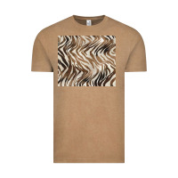 Vintage Coffee brown zebra Vintage Tee - BarkalooDesign
