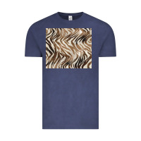 Vintage Denim brown zebra Vintage Tee - BarkalooDesign