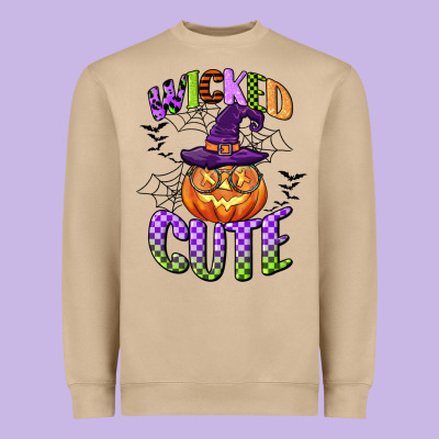 Wicked Cute Heavyweight Sweatshirt Designed By Cowgirlartshop