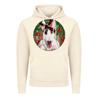 Vintage Artic Christmas Bull Terrier Vintage Hoodie - RanaPortraitStore