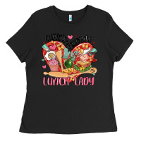 Black cupids favorite lunch lady Ladies Tee - MaliasSmallBusiness