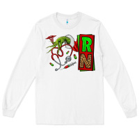 White Christmas Character  Nurse Long Sleeve Tee - NancyCooperArtShop