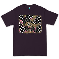 Plum racing leopard backgraund Premium Tee - JahusDesignShop