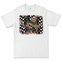 White racing leopard backgraund Premium Tee - JahusDesignShop
