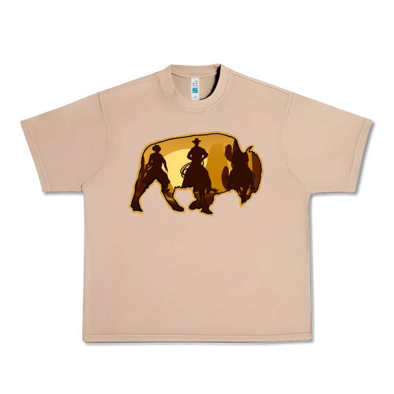 Bison Silhouette Cowboy Urban Heavy Tee by Bettercallsaul | Teevron