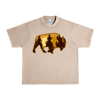 French Oak Bison Silhouette Cowboy Urban Heavy Tee - Bettercallsaul