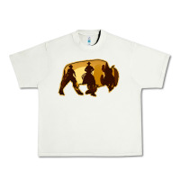 Pistachio Bison Silhouette Cowboy Urban Heavy Tee - Bettercallsaul