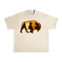 Sandshell Bison Silhouette Cowboy Urban Heavy Tee - Bettercallsaul