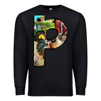 Black farm life alphabet lowercase letters p Premium Sweatshirt - BundleAndBundleShop