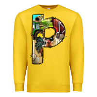 Lemon farm life alphabet lowercase letters p Premium Sweatshirt - BundleAndBundleShop