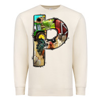 Sandshell farm life alphabet lowercase letters p Premium Sweatshirt - BundleAndBundleShop