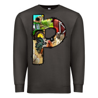 Smoke farm life alphabet lowercase letters p Premium Sweatshirt - BundleAndBundleShop