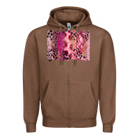 Chestnut breast cancer brushstroke Zipper Hoodie - FaDigitalArtStudio
