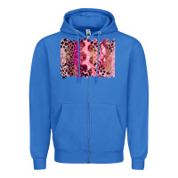 True Royal breast cancer brushstroke Zipper Hoodie - FaDigitalArtStudio
