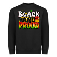 Black black and proud Heavyweight Sweatshirt - CowGirlArtShop