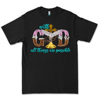 Black with god all things are possible Premium Tee - NancyCooperArtShop