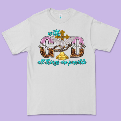 With God All Things Are Possible Premium Tee Designed By Nancycooperartshop