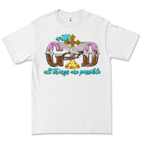 White with god all things are possible Premium Tee - NancyCooperArtShop