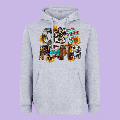 Cat  Mama Heavyweight Hoodie Designed By Fadigitalartstudio