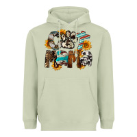 Matcha Cat  Mama Heavyweight Hoodie - FaDigitalArtStudio