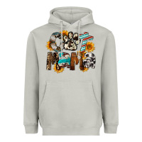 Moon Dust Cat  Mama Heavyweight Hoodie - FaDigitalArtStudio