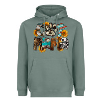 Sage Cat  Mama Heavyweight Hoodie - FaDigitalArtStudio