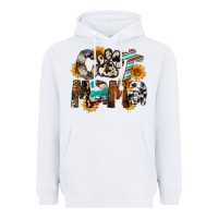 White Cat  Mama Heavyweight Hoodie - FaDigitalArtStudio