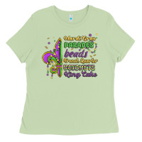 Matcha mardi gras parades beads french quarter beignets k Ladies Tee - MaliasSmallBusiness