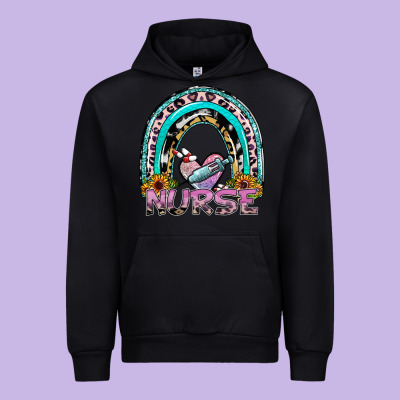 Nurse Rainbow Urban Hoodie Designed By Sublimationcraftshop