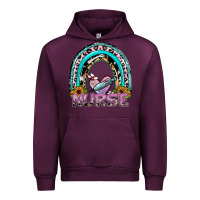 Mauve Wine nurse rainbow Urban Hoodie - SublimationCraftShop