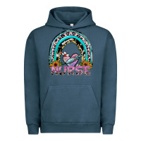 Pigment Midnight Navy nurse rainbow Urban Hoodie - SublimationCraftShop