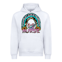 White nurse rainbow Urban Hoodie - SublimationCraftShop