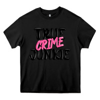 Black true crime junkie Heavy Core Tee - MaliasSmallBusiness