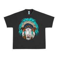 Pigment Black simmental indian headdress Urban Heavy Tee - JahusDesignShop