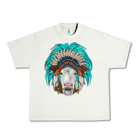 Pistachio simmental indian headdress Urban Heavy Tee - JahusDesignShop