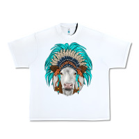 White simmental indian headdress Urban Heavy Tee - JahusDesignShop