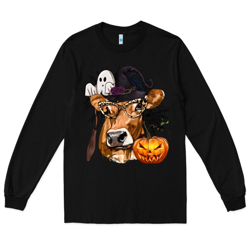 Boo Heifer Cow Halloween Long Sleeve Tee by texasbilliewilder | Teevron