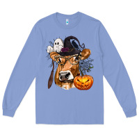Colony Blue Boo Heifer Cow Halloween Long Sleeve Tee - texasbilliewilder