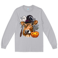 Moon Dust Boo Heifer Cow Halloween Long Sleeve Tee - texasbilliewilder