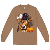 Toasted Coconut Boo Heifer Cow Halloween Long Sleeve Tee - texasbilliewilder