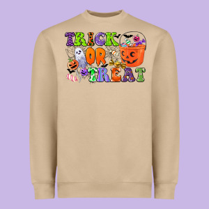 Trick Or Treat Heavyweight Sweatshirt Designed By Cowgirlartshop