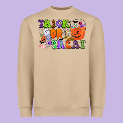 Trick Or Treat Heavyweight Sweatshirt Designed By Cowgirlartshop