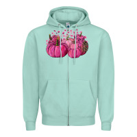 Seafoam Cancer Pumpkins Zipper Hoodie - FaDigitalArtStudio